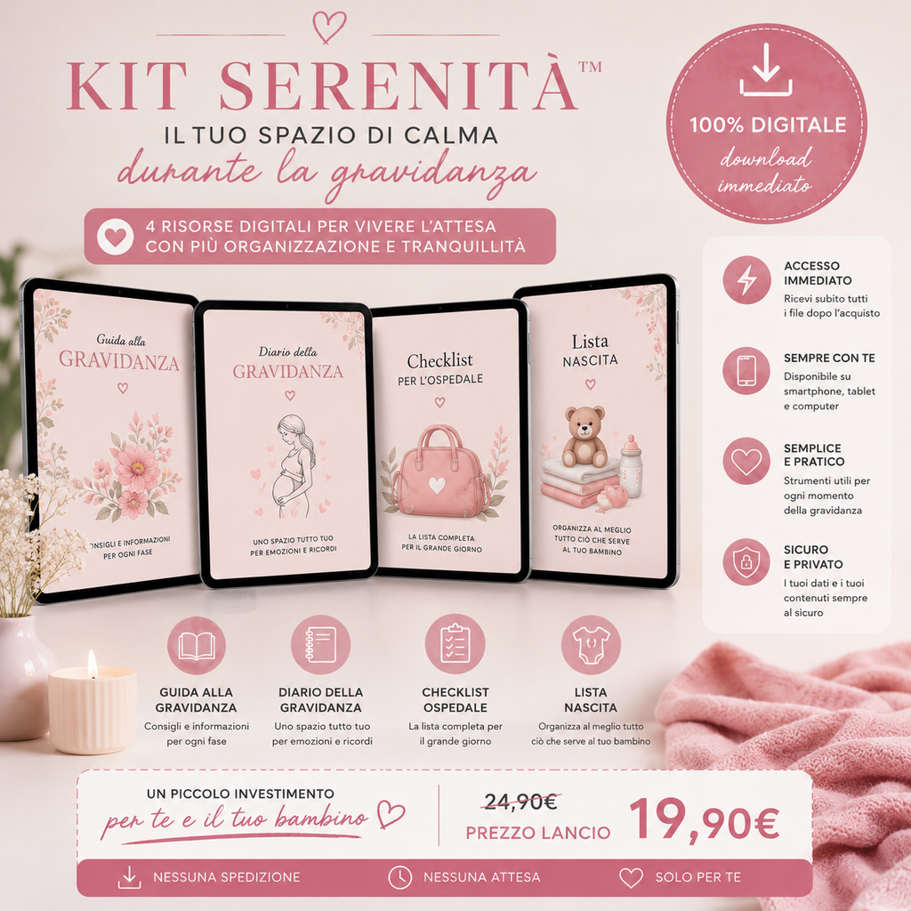 Kit Serenità™ – Il tuo spazio di calma durante la gravidanza